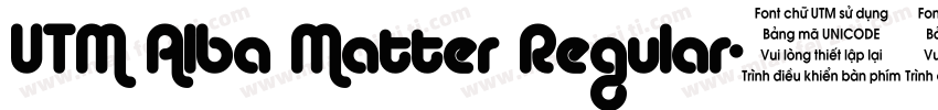 UTM Alba Matter Regular字体转换
